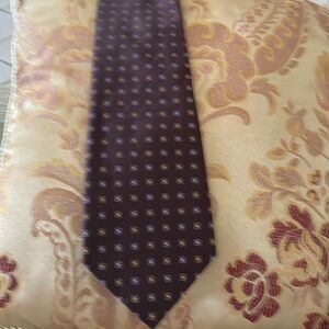 Classic Purple Checkered Silk Tie